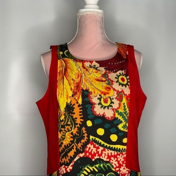 𝅺Desigual‎ colourful embellished dress. - Picture 4 of 11